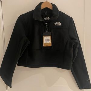 Womens The North Face denali crop fleece jacket Small NWT